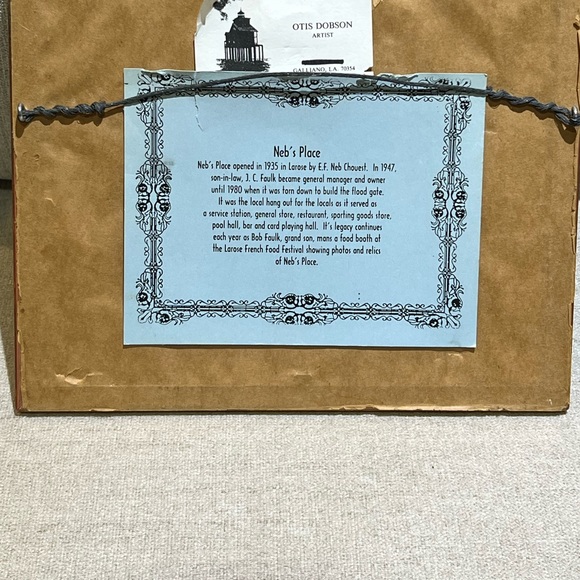 Otis Dobson Nebs Place Painting Framed - Picture 2 of 6